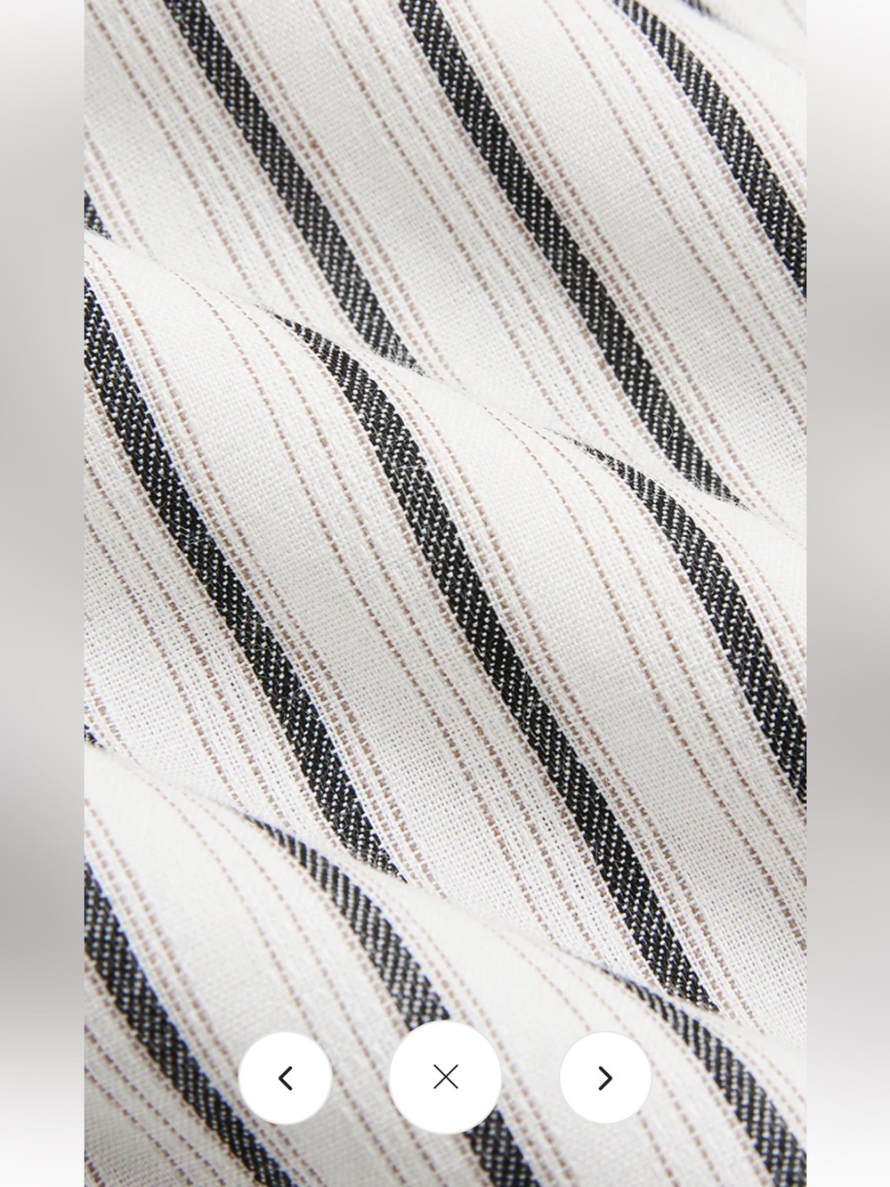 NWT Commense Striped Collared Sleeveless Tie Waist Midi Dress - Picture 4 of 7
